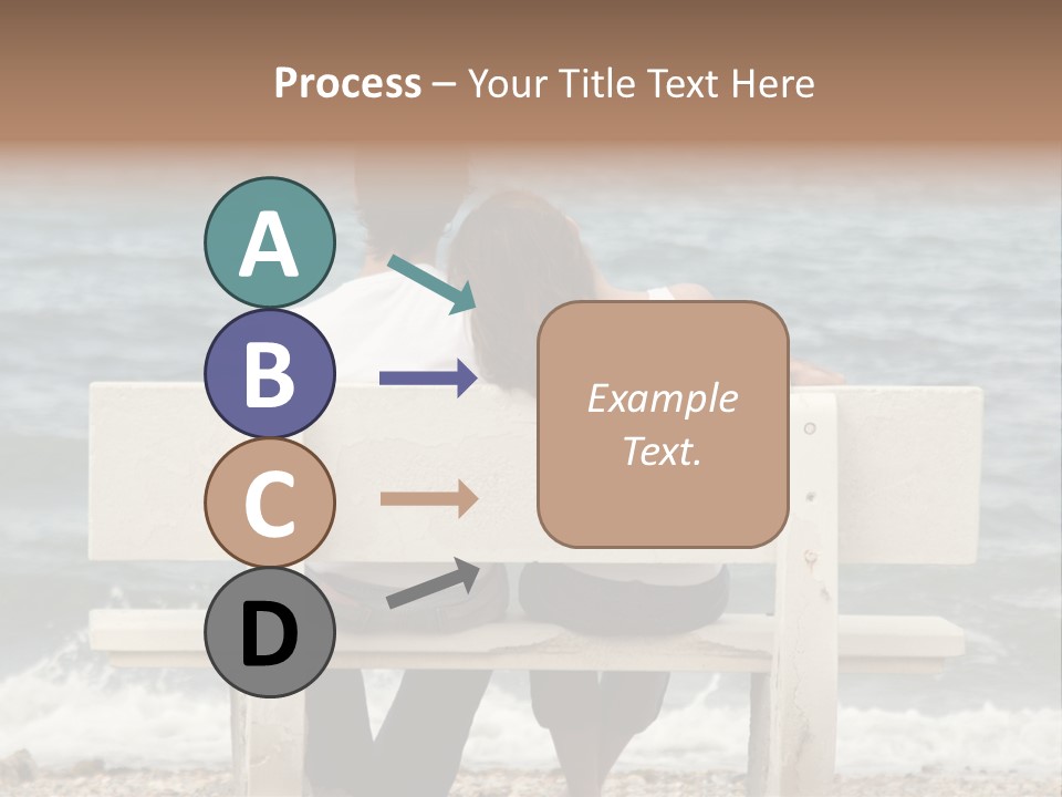 Couple On Bench PowerPoint Template