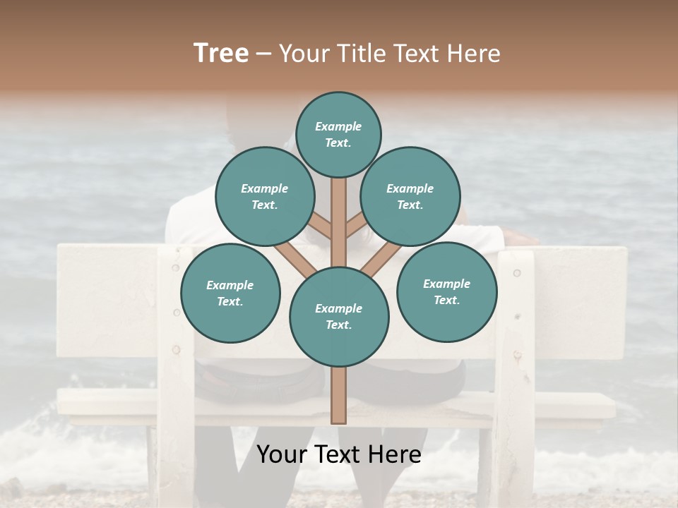 Couple On Bench PowerPoint Template