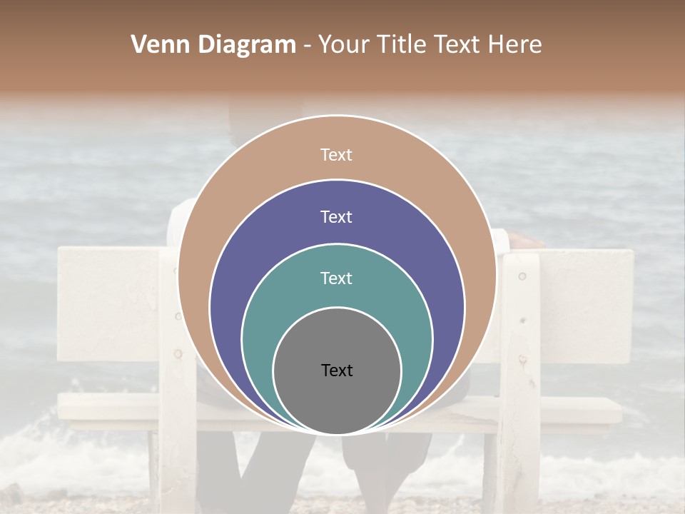 Couple On Bench PowerPoint Template