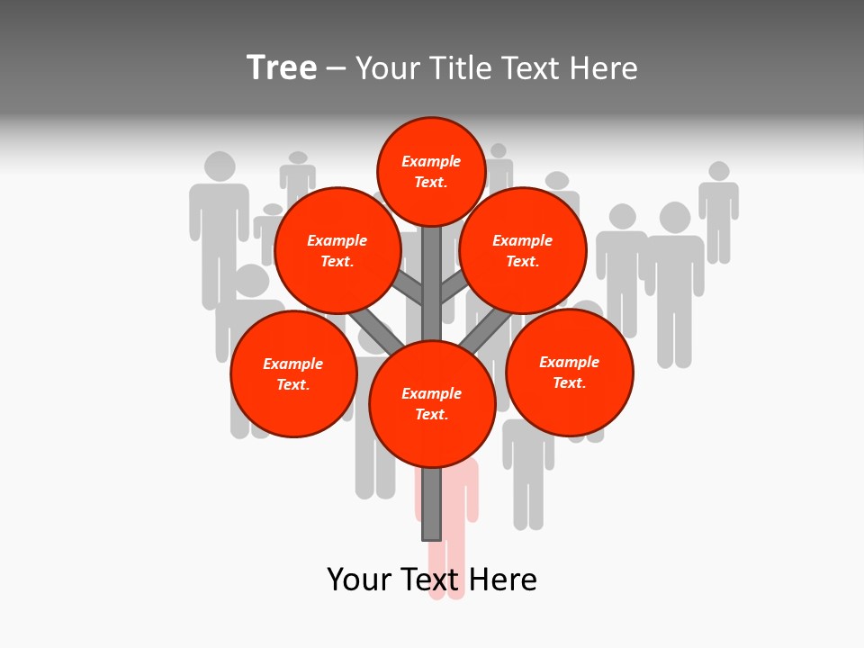 View Of Nice White Hammock Hanging Between Two Palms PowerPoint Template