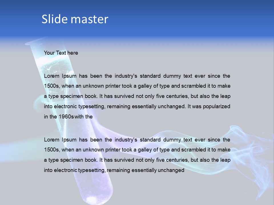 A Pipe With Smoke Coming Out Of It On A Black Background PowerPoint Template