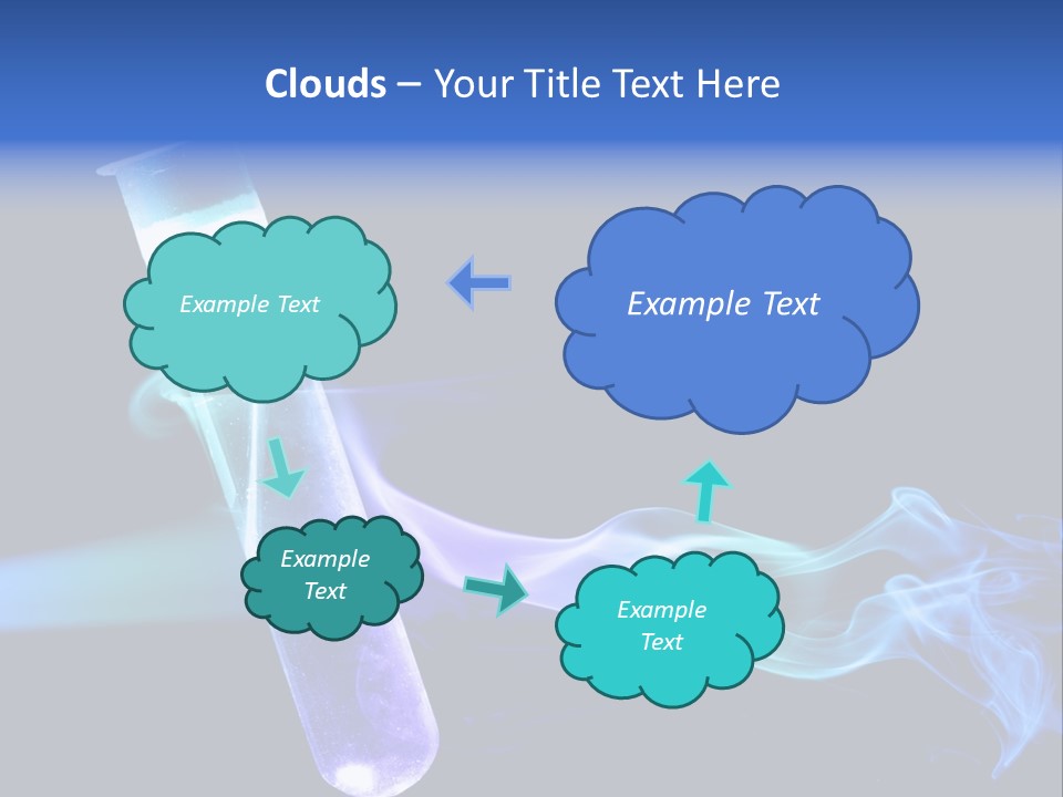 A Pipe With Smoke Coming Out Of It On A Black Background PowerPoint Template