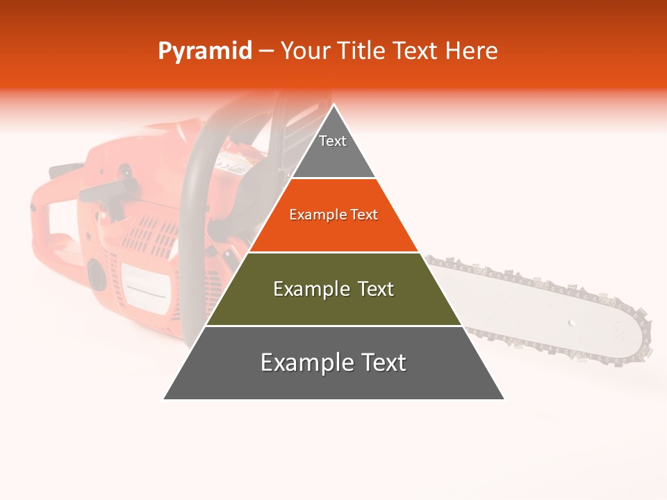 A Nice Chainsaw For Heavy Wood Cutting PowerPoint Template
