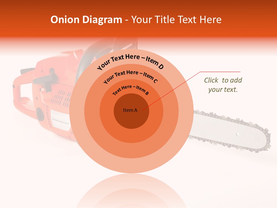 A Nice Chainsaw For Heavy Wood Cutting PowerPoint Template