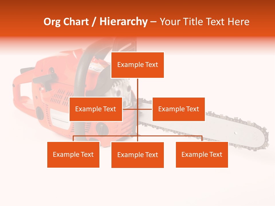 A Nice Chainsaw For Heavy Wood Cutting PowerPoint Template
