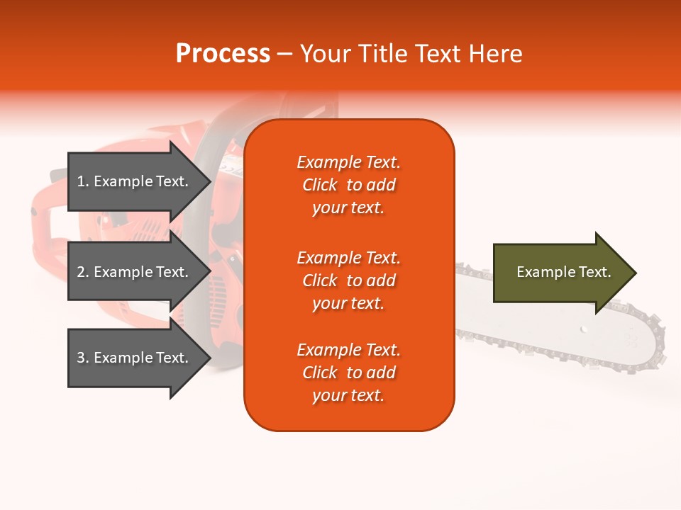 A Nice Chainsaw For Heavy Wood Cutting PowerPoint Template