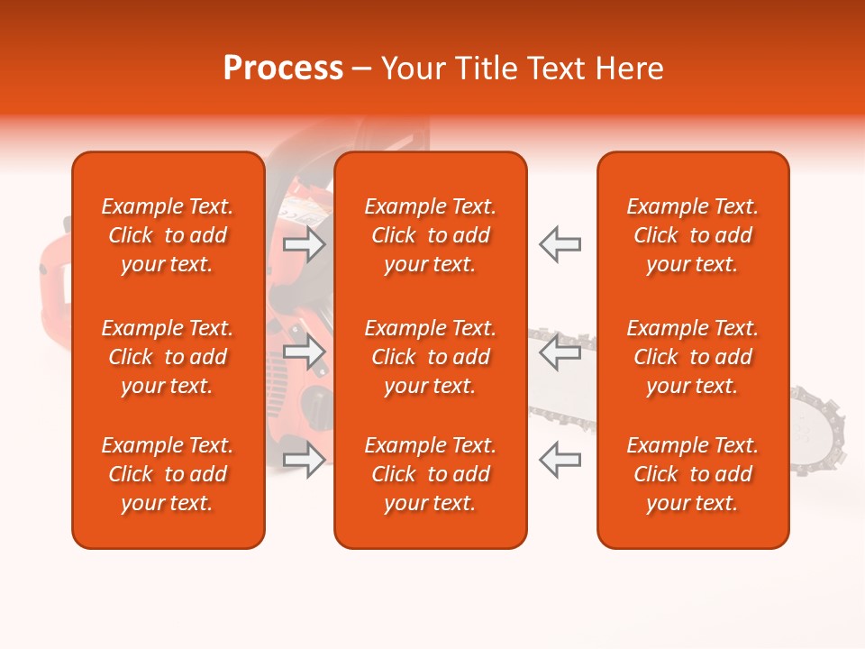 A Nice Chainsaw For Heavy Wood Cutting PowerPoint Template