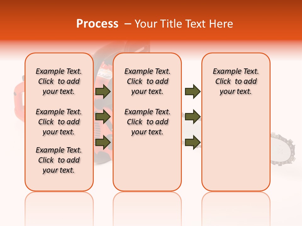 A Nice Chainsaw For Heavy Wood Cutting PowerPoint Template