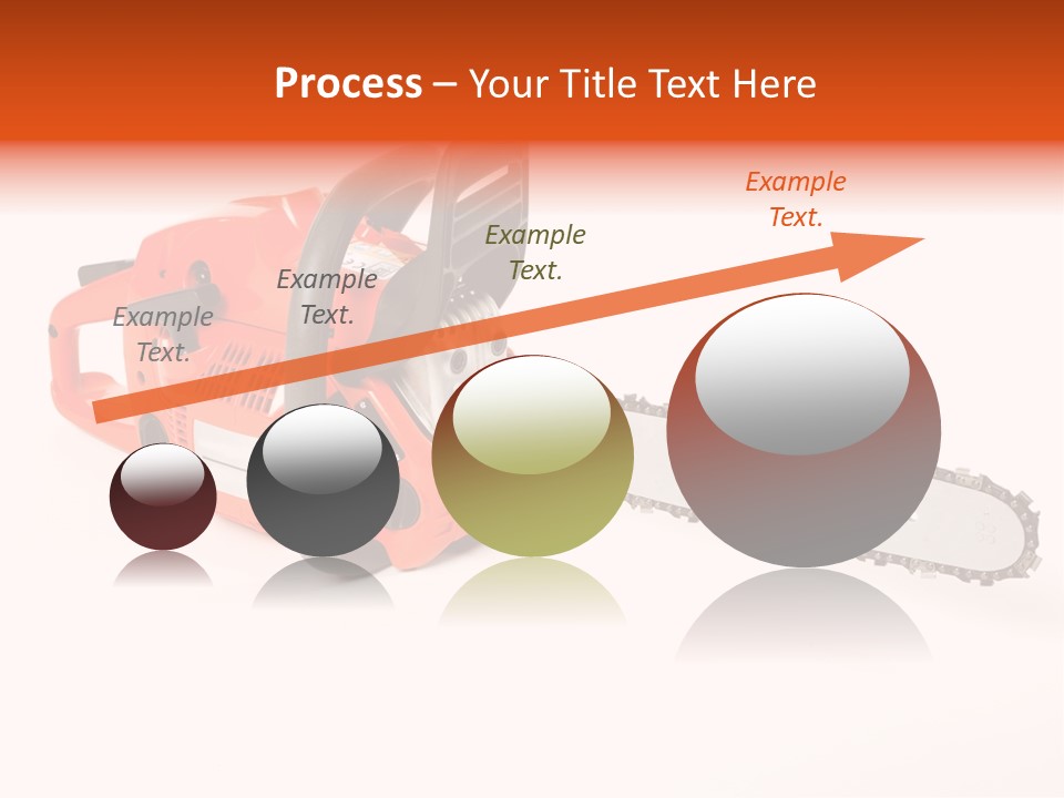 A Nice Chainsaw For Heavy Wood Cutting PowerPoint Template