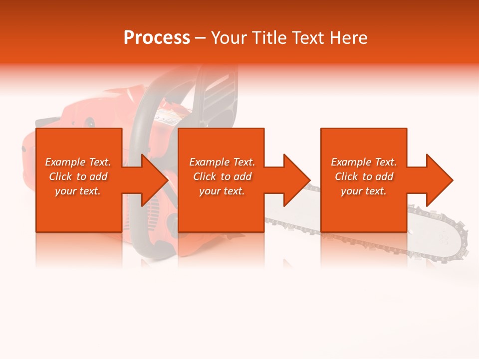 A Nice Chainsaw For Heavy Wood Cutting PowerPoint Template