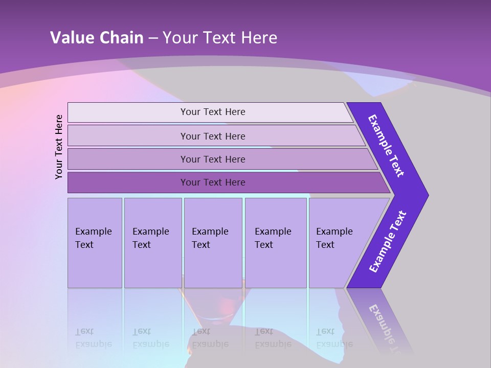 Silhouette Of Dancing Girl With Martini Glass On Colorful Back. Image May Contain Slight Multicolor Aberration As A Part Of Design PowerPoint Template