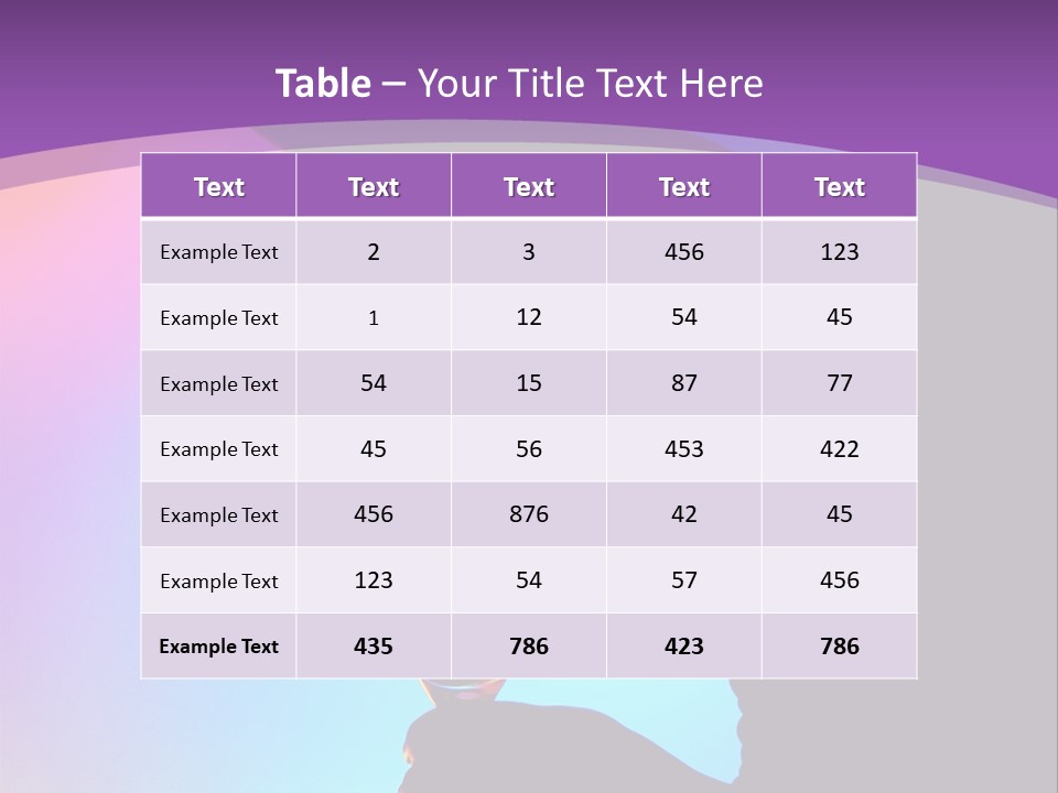 Silhouette Of Dancing Girl With Martini Glass On Colorful Back. Image May Contain Slight Multicolor Aberration As A Part Of Design PowerPoint Template