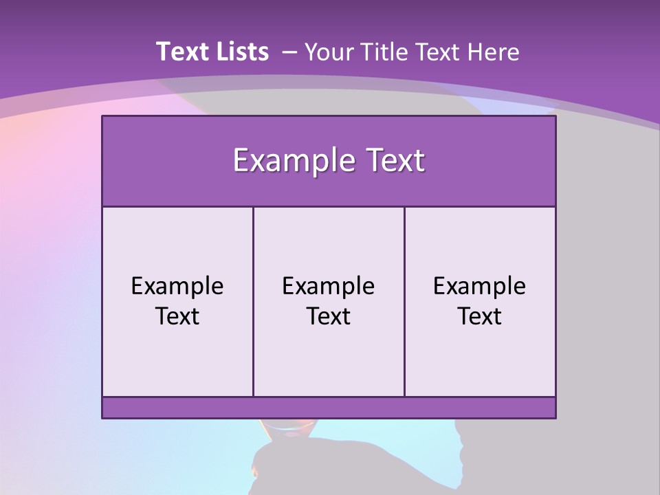 Silhouette Of Dancing Girl With Martini Glass On Colorful Back. Image May Contain Slight Multicolor Aberration As A Part Of Design PowerPoint Template