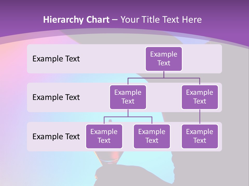 Silhouette Of Dancing Girl With Martini Glass On Colorful Back. Image May Contain Slight Multicolor Aberration As A Part Of Design PowerPoint Template