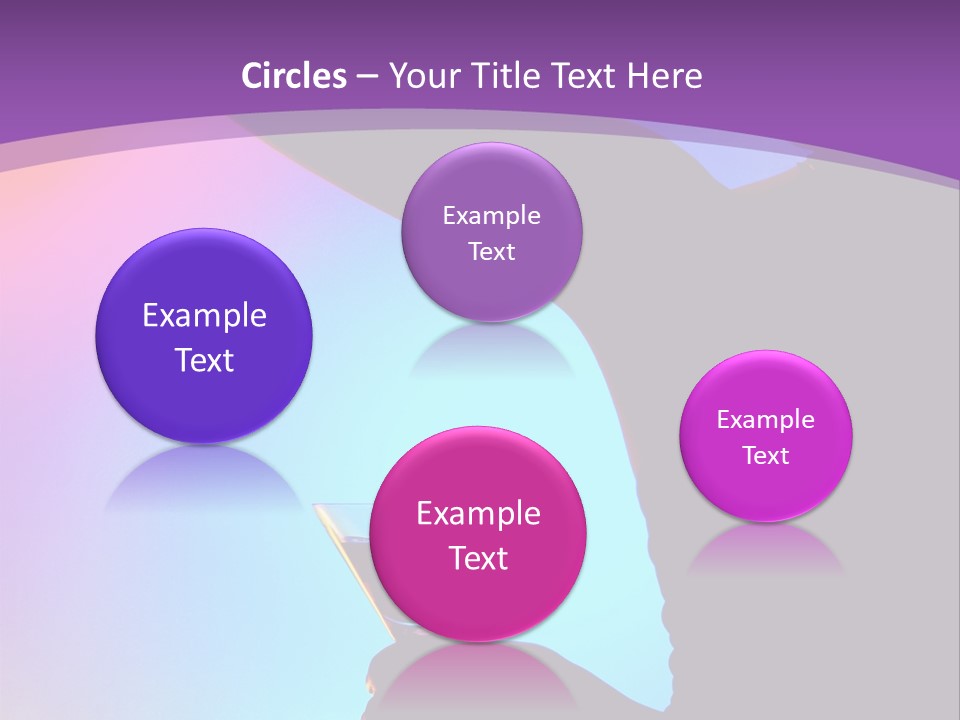 Silhouette Of Dancing Girl With Martini Glass On Colorful Back. Image May Contain Slight Multicolor Aberration As A Part Of Design PowerPoint Template