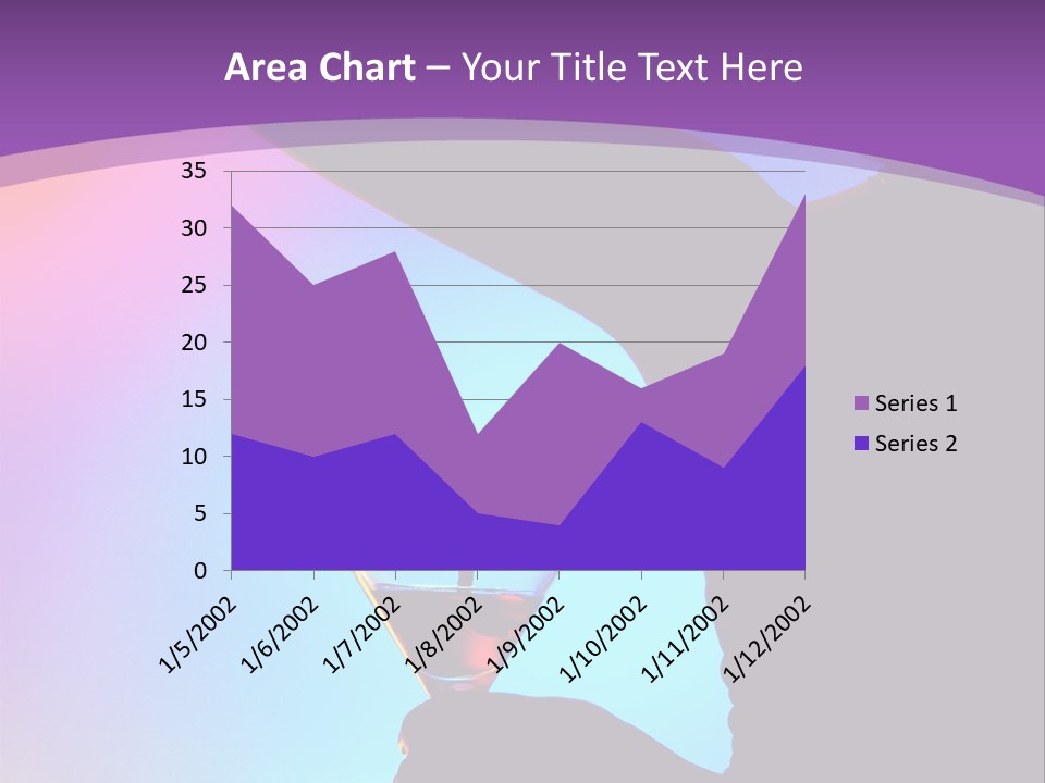 Silhouette Of Dancing Girl With Martini Glass On Colorful Back. Image May Contain Slight Multicolor Aberration As A Part Of Design PowerPoint Template