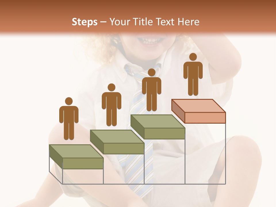 Adorable Little Three Year Old Boy With Long Curly Blond Hair Wearing White Shirt And Tie Sitting In Front Of A Piano Keyboard With Hand On Forehead PowerPoint Template