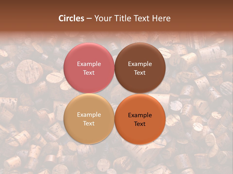 Large Number Of Used Wine Corks. Good For Background. PowerPoint Template