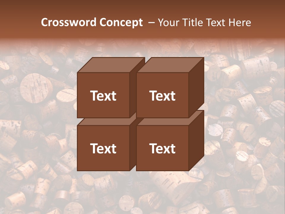 Large Number Of Used Wine Corks. Good For Background. PowerPoint Template