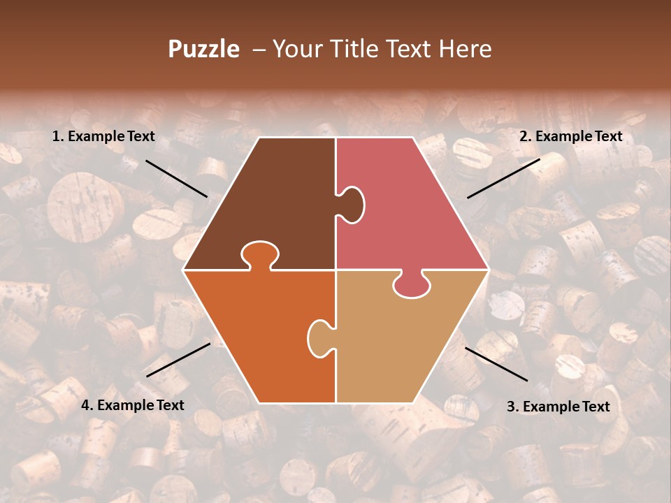 Large Number Of Used Wine Corks. Good For Background. PowerPoint Template