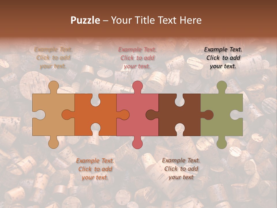 Large Number Of Used Wine Corks. Good For Background. PowerPoint Template