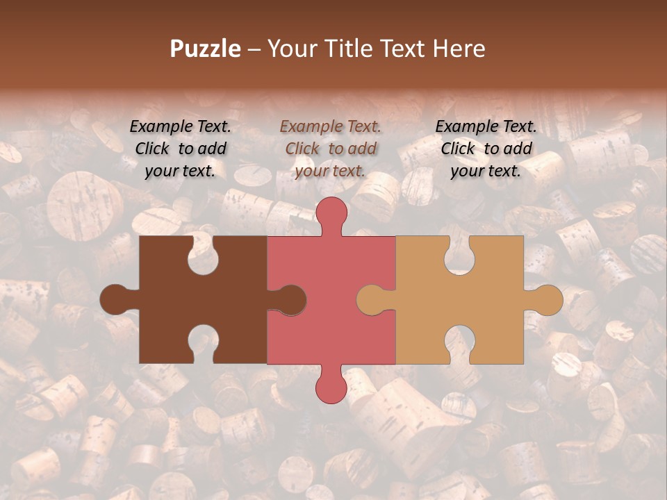 Large Number Of Used Wine Corks. Good For Background. PowerPoint Template