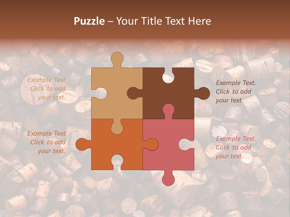 Large Number Of Used Wine Corks. Good For Background. PowerPoint Template