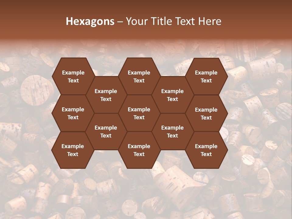 Large Number Of Used Wine Corks. Good For Background. PowerPoint Template