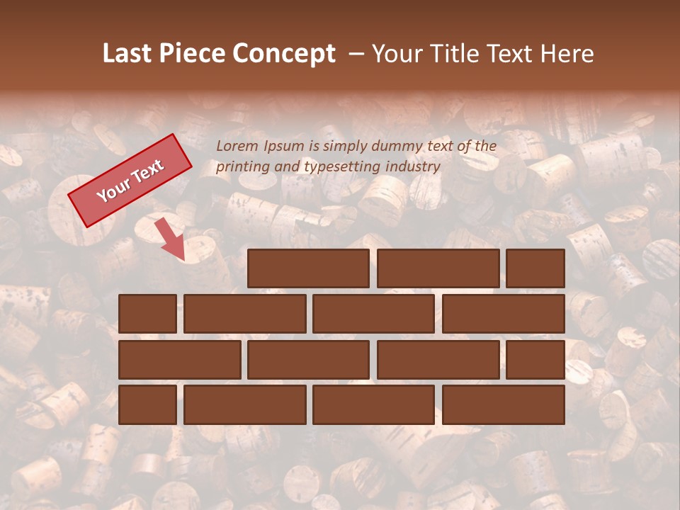 Large Number Of Used Wine Corks. Good For Background. PowerPoint Template
