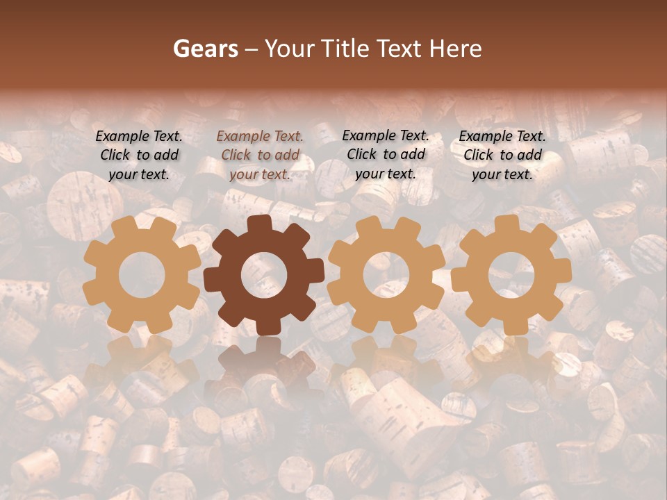 Large Number Of Used Wine Corks. Good For Background. PowerPoint Template