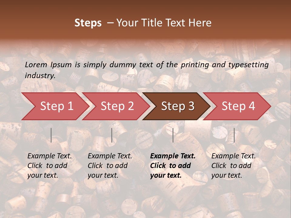 Large Number Of Used Wine Corks. Good For Background. PowerPoint Template