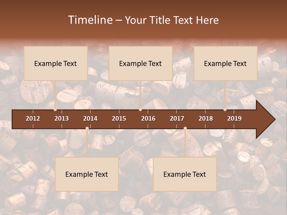 Large Number Of Used Wine Corks. Good For Background. PowerPoint Template