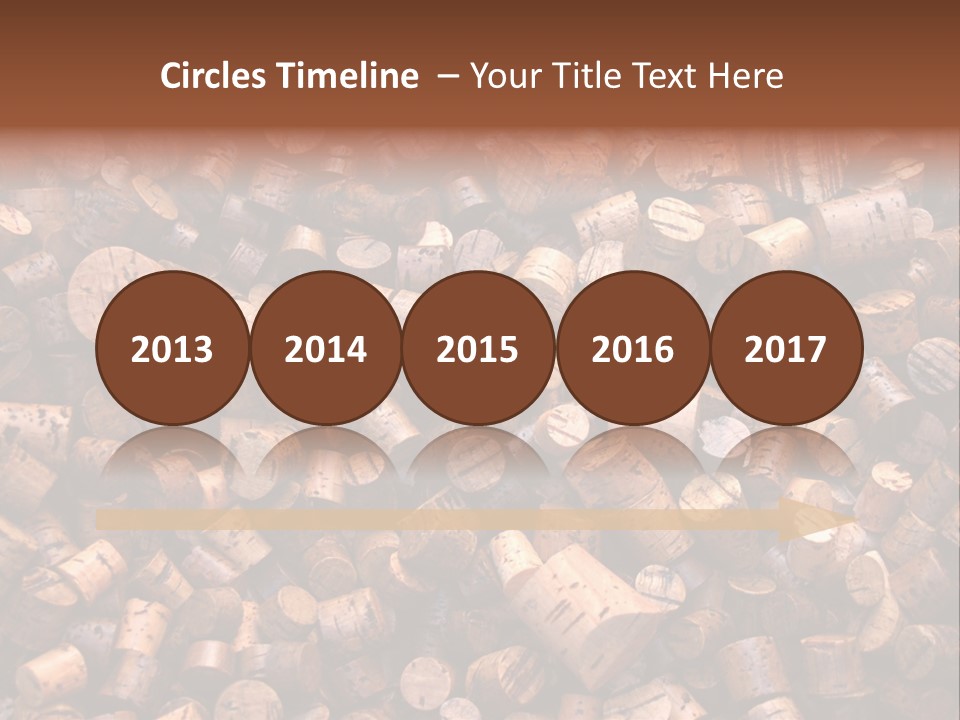 Large Number Of Used Wine Corks. Good For Background. PowerPoint Template
