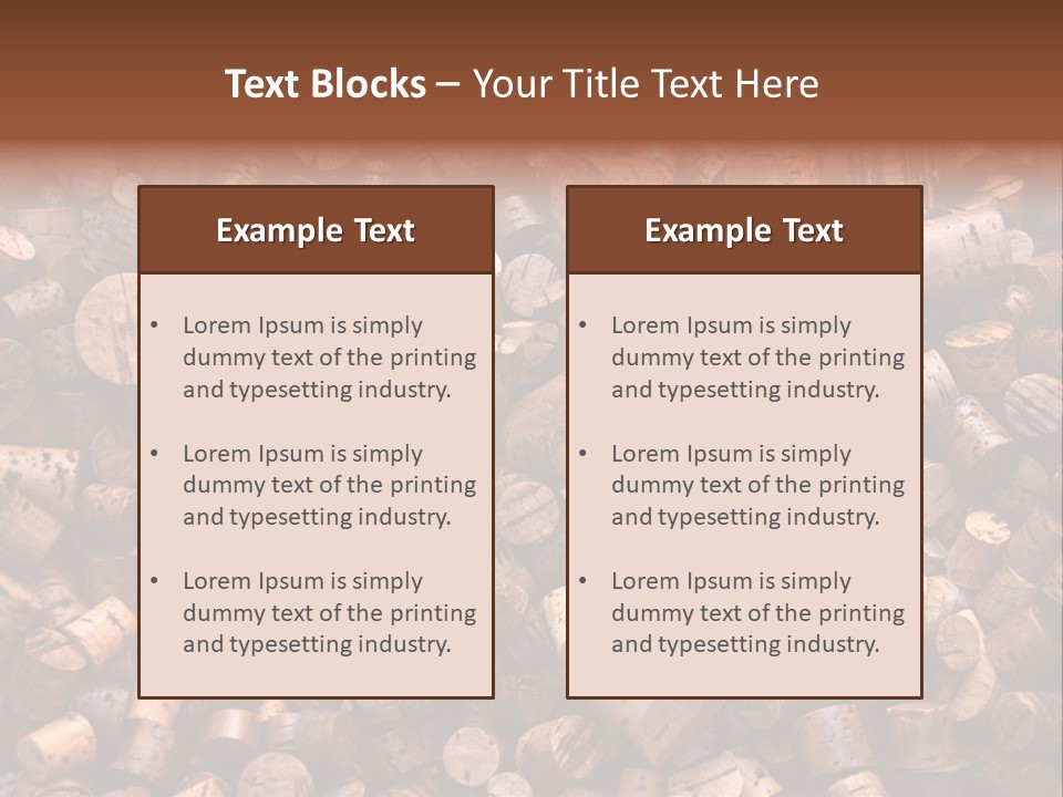 Large Number Of Used Wine Corks. Good For Background. PowerPoint Template