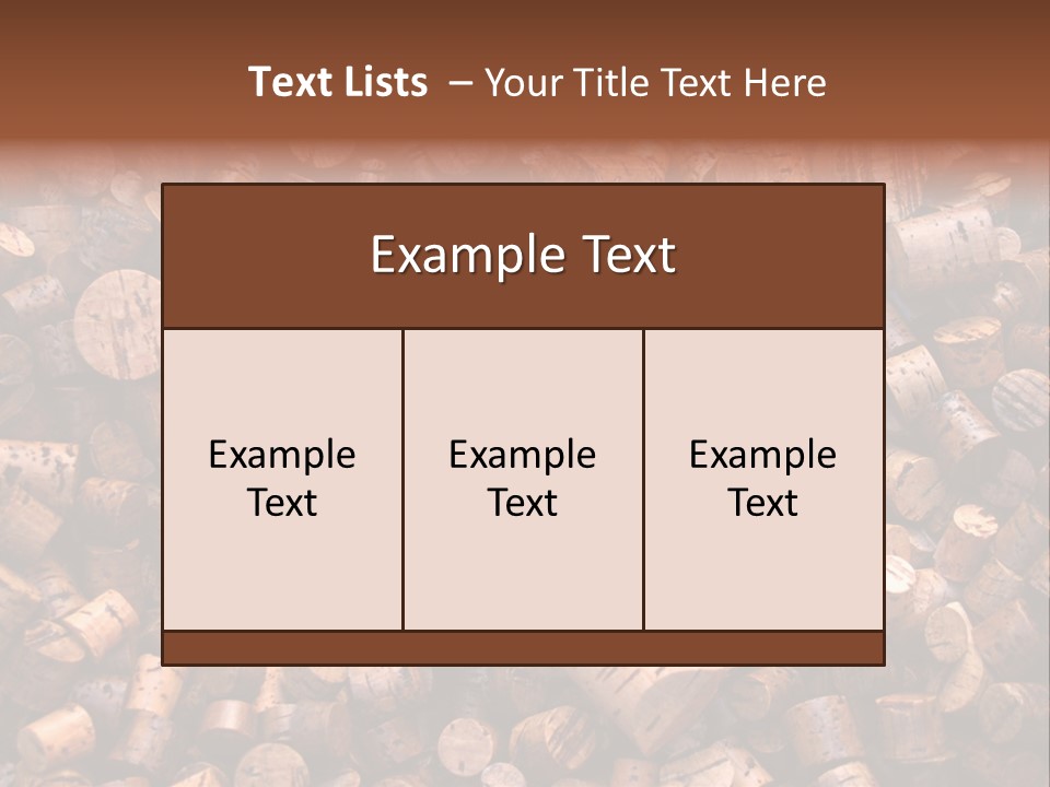 Large Number Of Used Wine Corks. Good For Background. PowerPoint Template