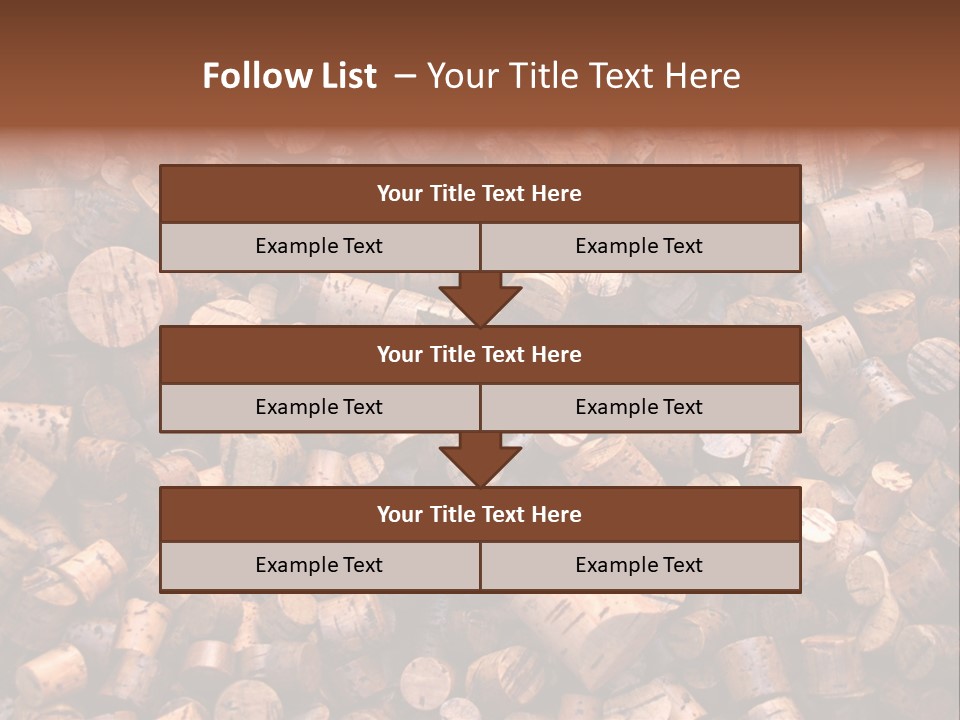 Large Number Of Used Wine Corks. Good For Background. PowerPoint Template