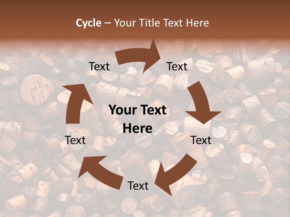 Large Number Of Used Wine Corks. Good For Background. PowerPoint Template