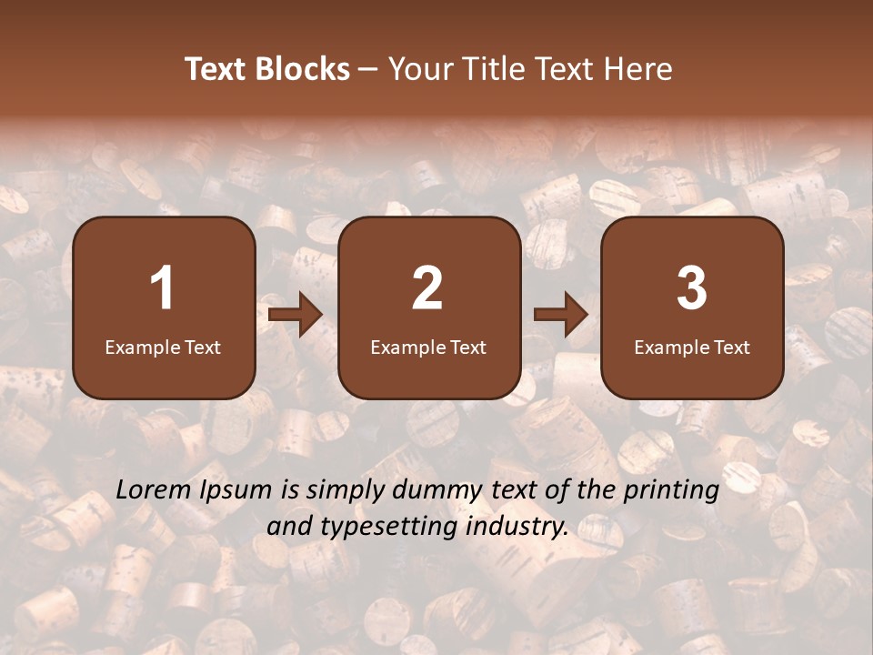 Large Number Of Used Wine Corks. Good For Background. PowerPoint Template