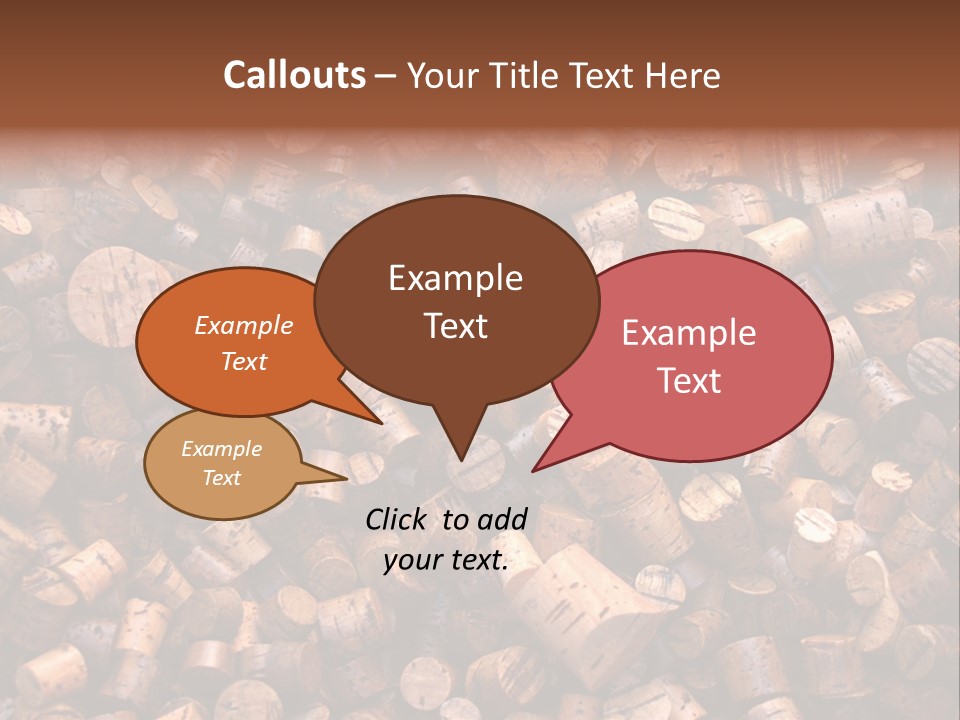 Large Number Of Used Wine Corks. Good For Background. PowerPoint Template