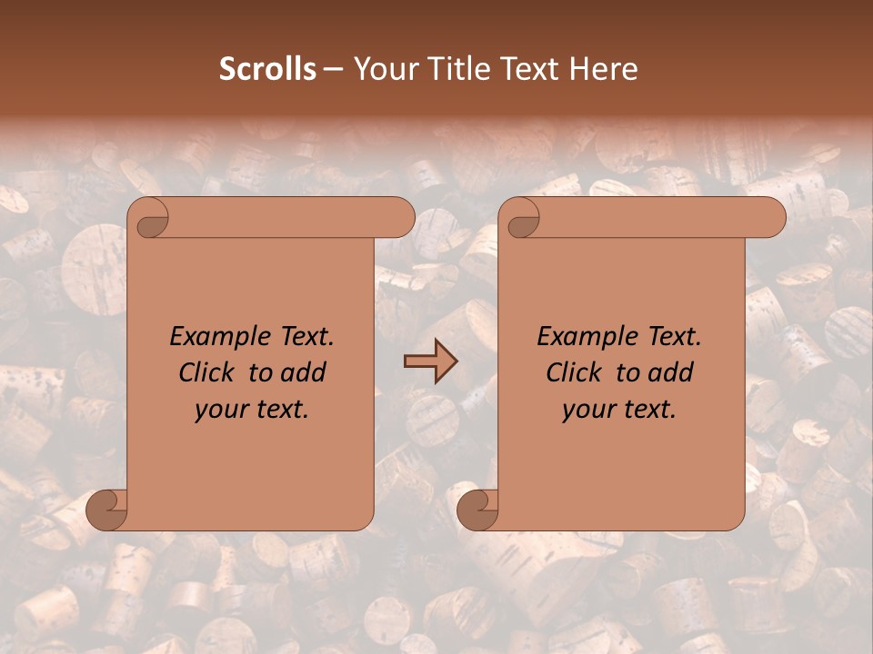 Large Number Of Used Wine Corks. Good For Background. PowerPoint Template