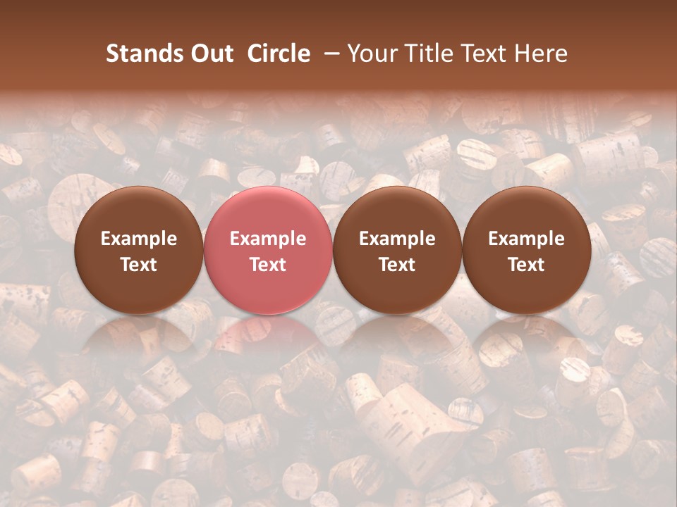 Large Number Of Used Wine Corks. Good For Background. PowerPoint Template