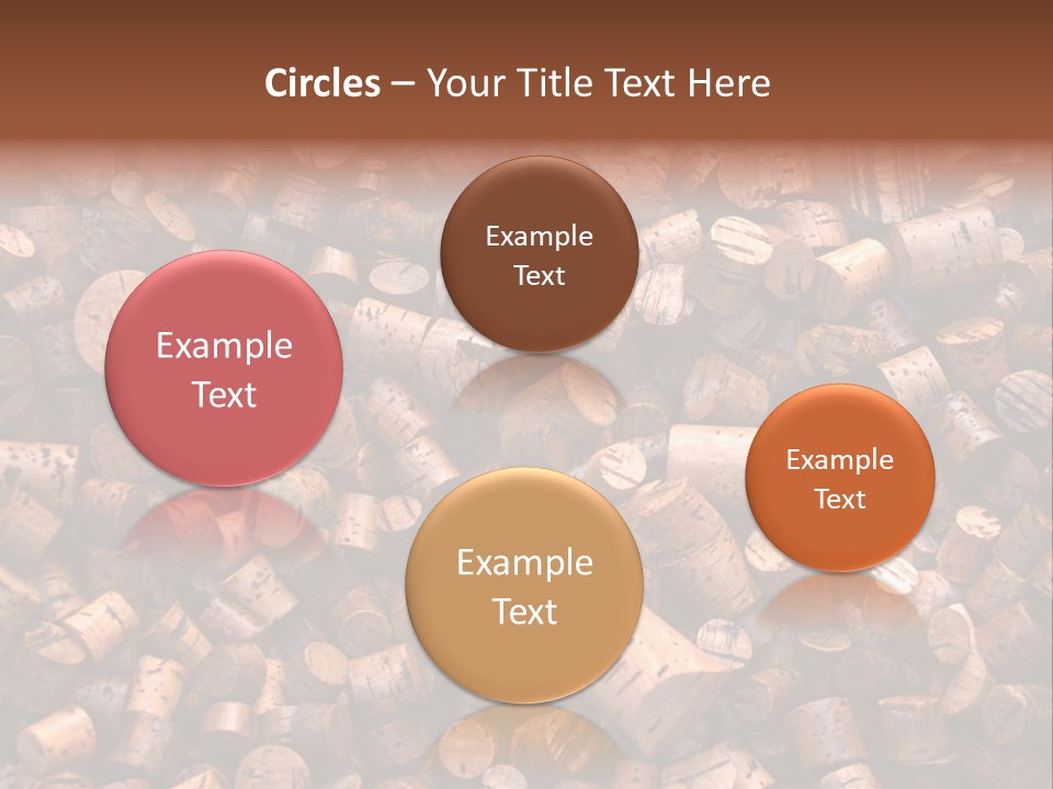 Large Number Of Used Wine Corks. Good For Background. PowerPoint Template