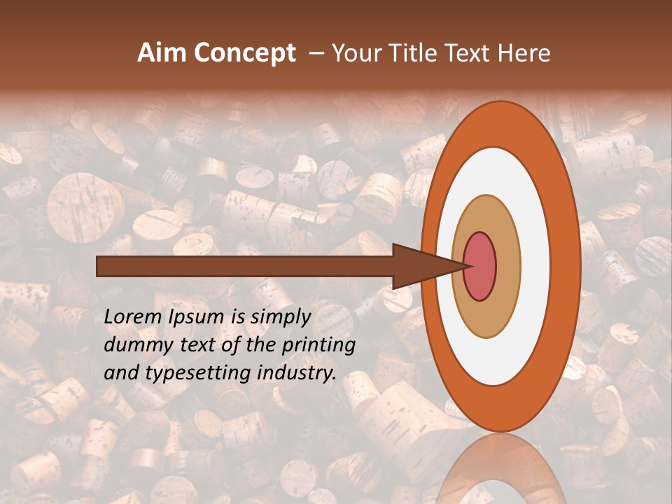 Large Number Of Used Wine Corks. Good For Background. PowerPoint Template