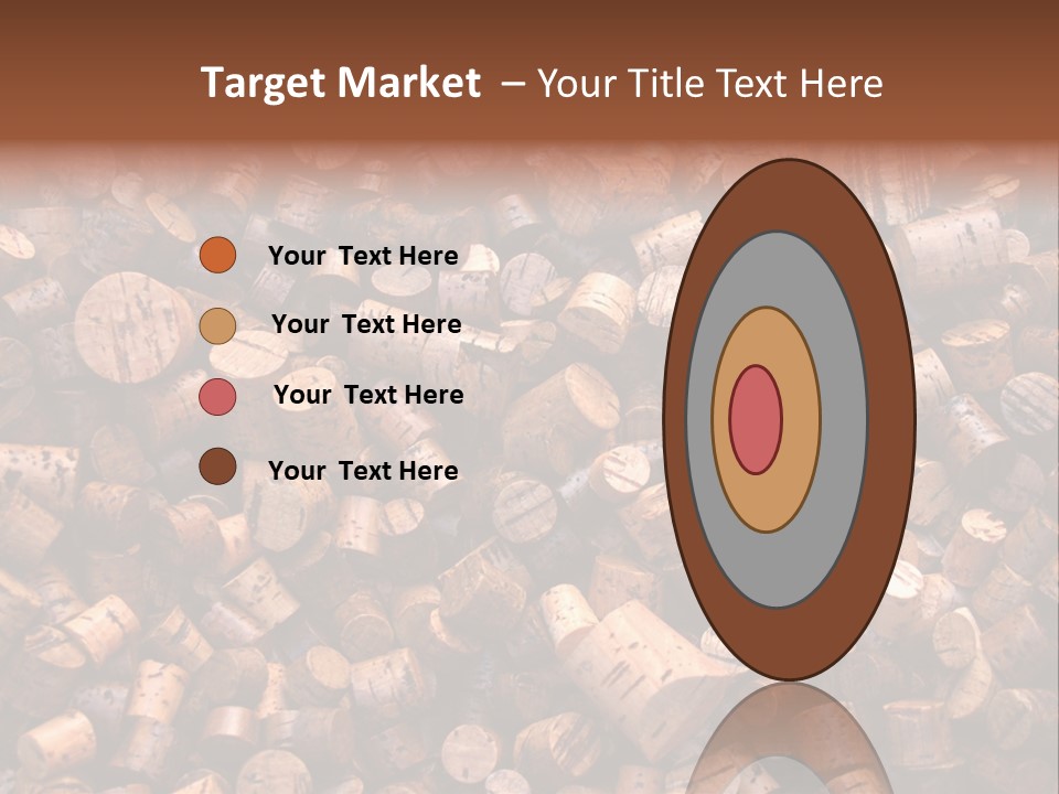 Large Number Of Used Wine Corks. Good For Background. PowerPoint Template