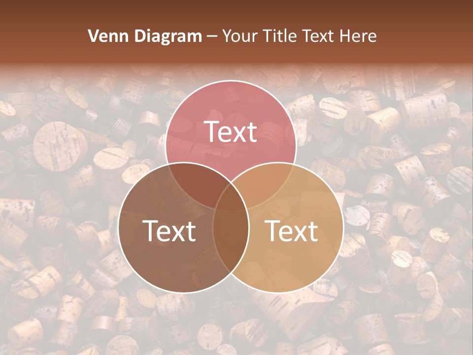 Large Number Of Used Wine Corks. Good For Background. PowerPoint Template