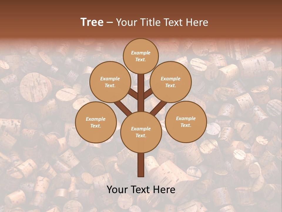 Large Number Of Used Wine Corks. Good For Background. PowerPoint Template