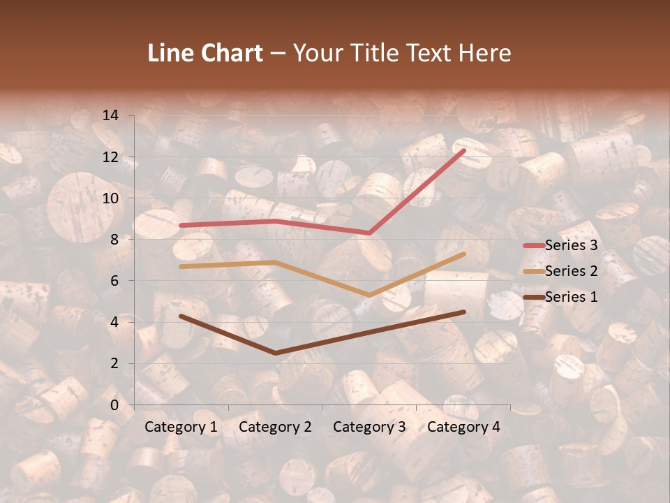 Large Number Of Used Wine Corks. Good For Background. PowerPoint Template