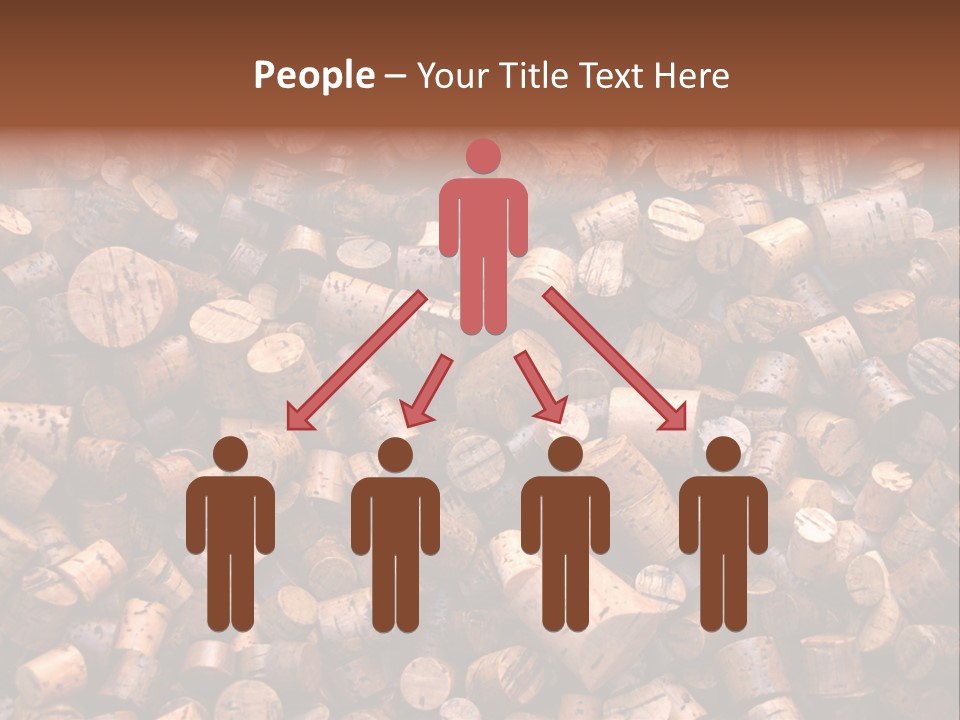 Large Number Of Used Wine Corks. Good For Background. PowerPoint Template