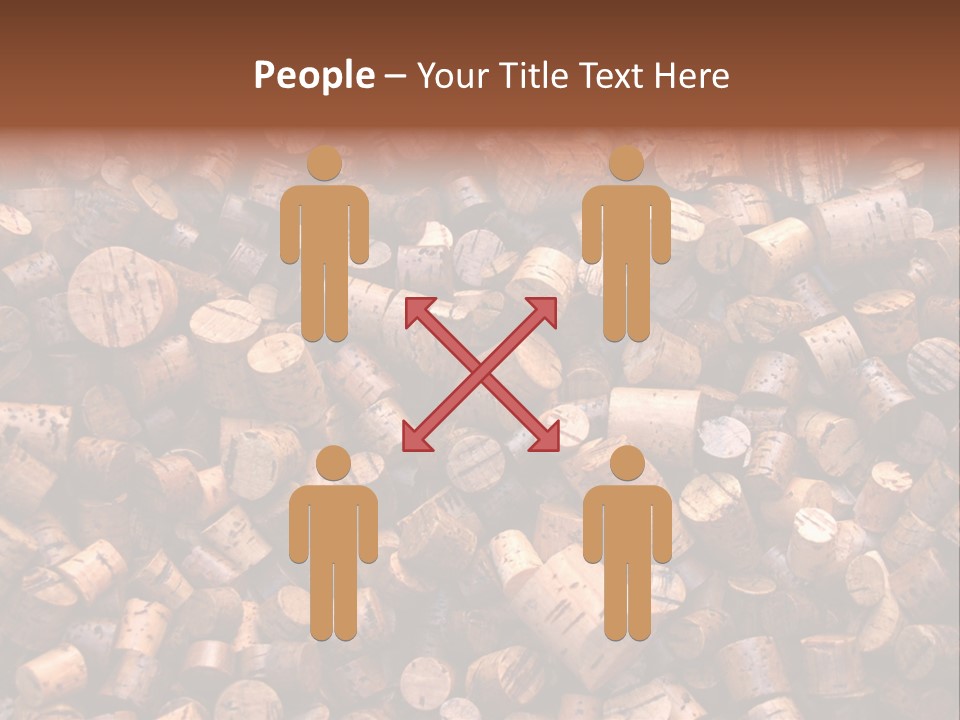 Large Number Of Used Wine Corks. Good For Background. PowerPoint Template