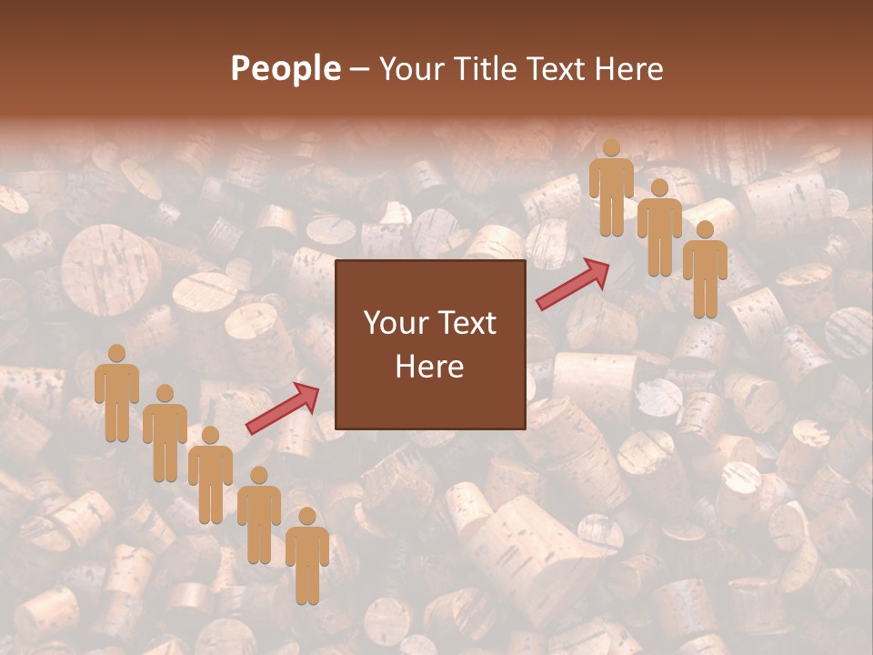 Large Number Of Used Wine Corks. Good For Background. PowerPoint Template